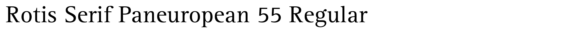 Rotis Serif Paneuropean 55 Regular image